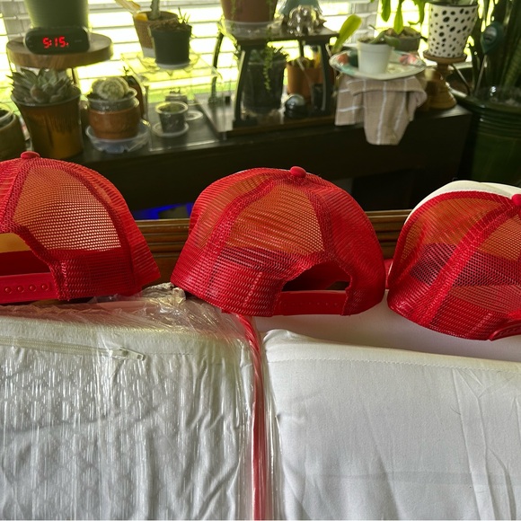 Hot Wheels Red and White Trucker Hat - Picture 3 of 3